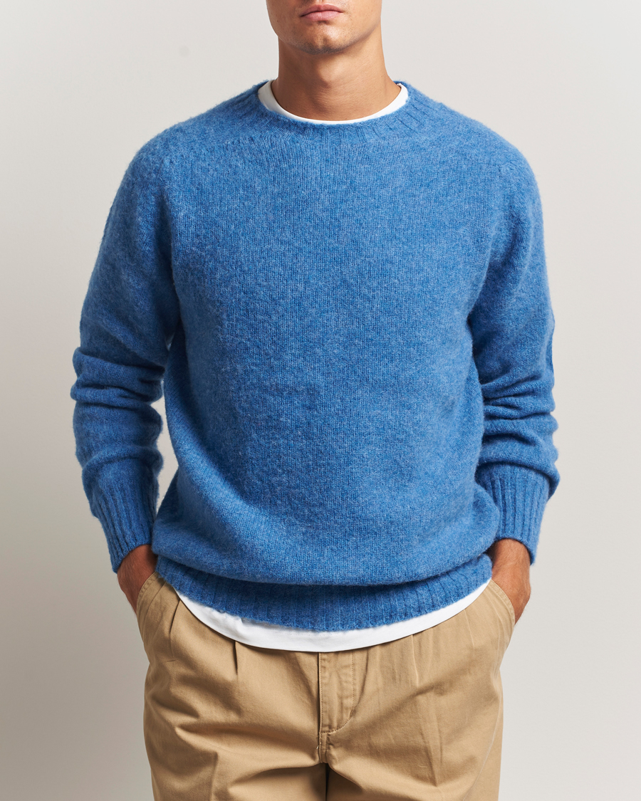 Men | Sweaters & Knitwear | Howlin' | Brushed Wool Sweater Apollo