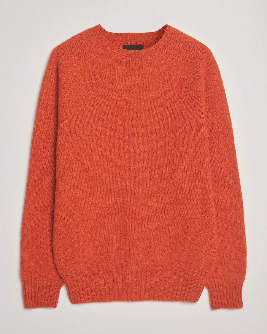 Men | Sweaters & Knitwear | Howlin' | Brushed Wool Sweater Spiced