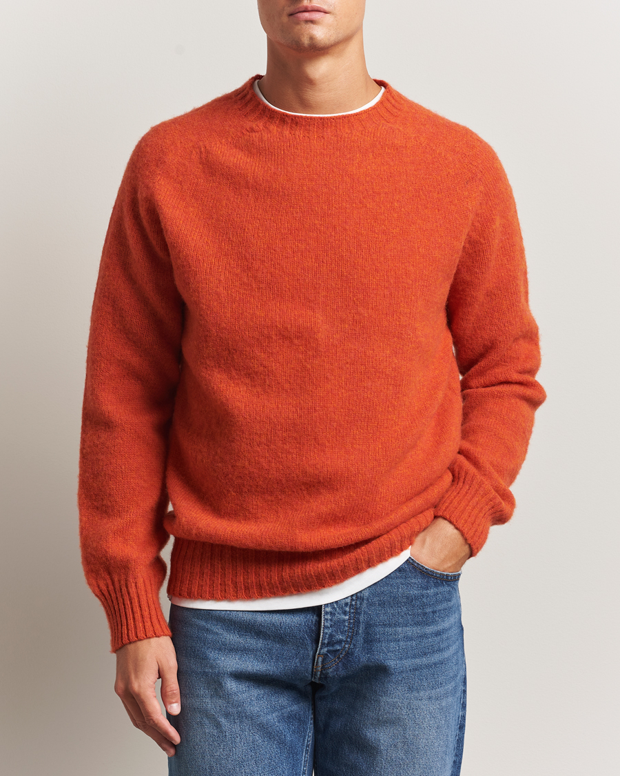 Men | Sweaters & Knitwear | Howlin' | Brushed Wool Sweater Spiced