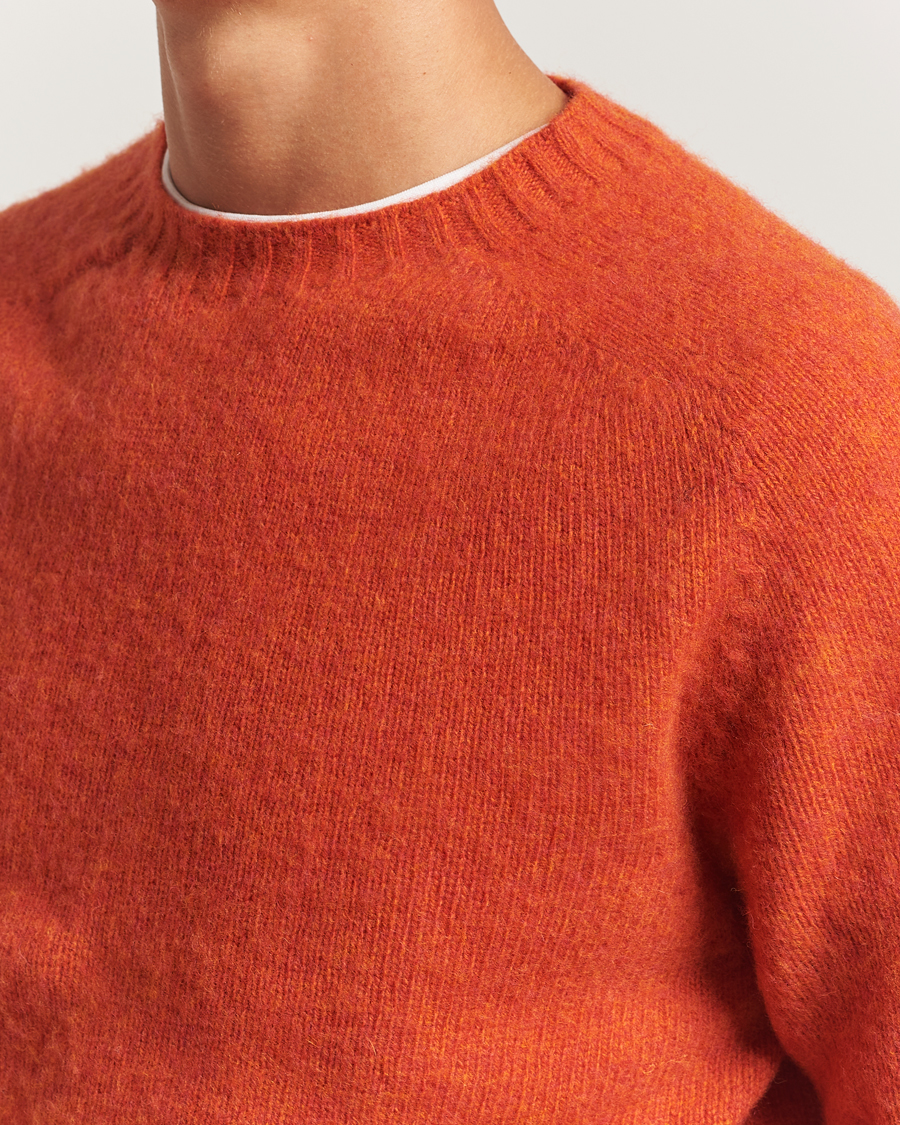 Men | Sweaters & Knitwear | Howlin' | Brushed Wool Sweater Spiced
