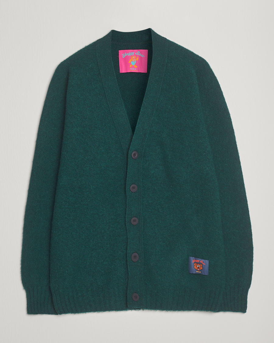 Men | Sweaters & Knitwear | Howlin' | Shaggy Bear Cardigan Forest