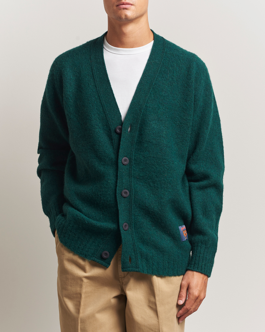Men | Sweaters & Knitwear | Howlin' | Shaggy Bear Cardigan Forest