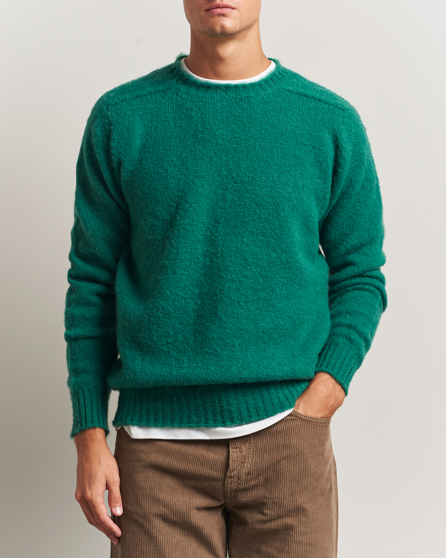 Men | Sweaters & Knitwear | Howlin' | Shaggy Bear Sweater Dusky Mint