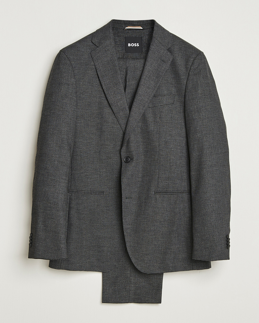 Men | Suits | BOSS BLACK | Huge Wool Suit Medium Grey