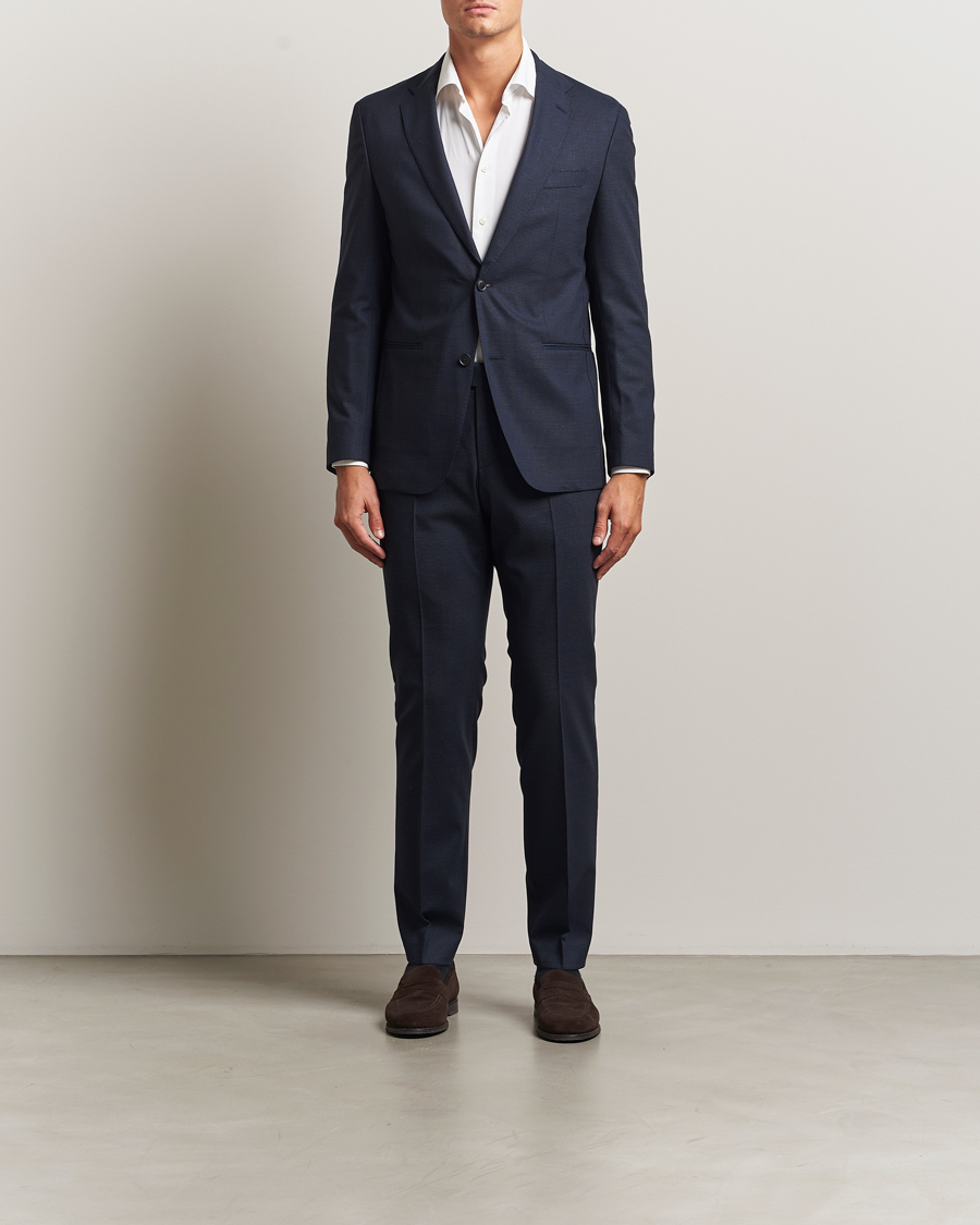Men | Suits | BOSS BLACK | Huge Wool Suit Dark Blue