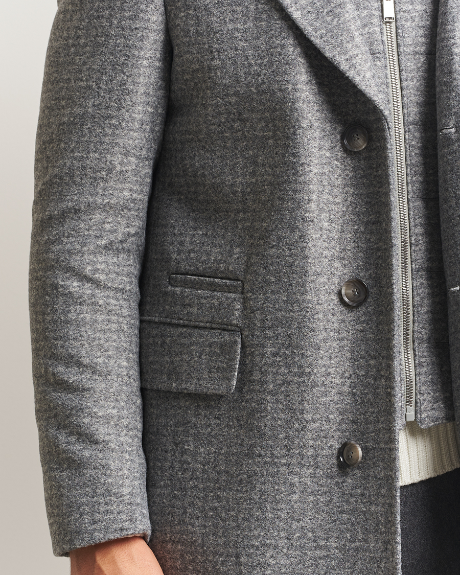 Men | Coats & Jackets | BOSS BLACK | Hyde Wool Bib Coat Silver