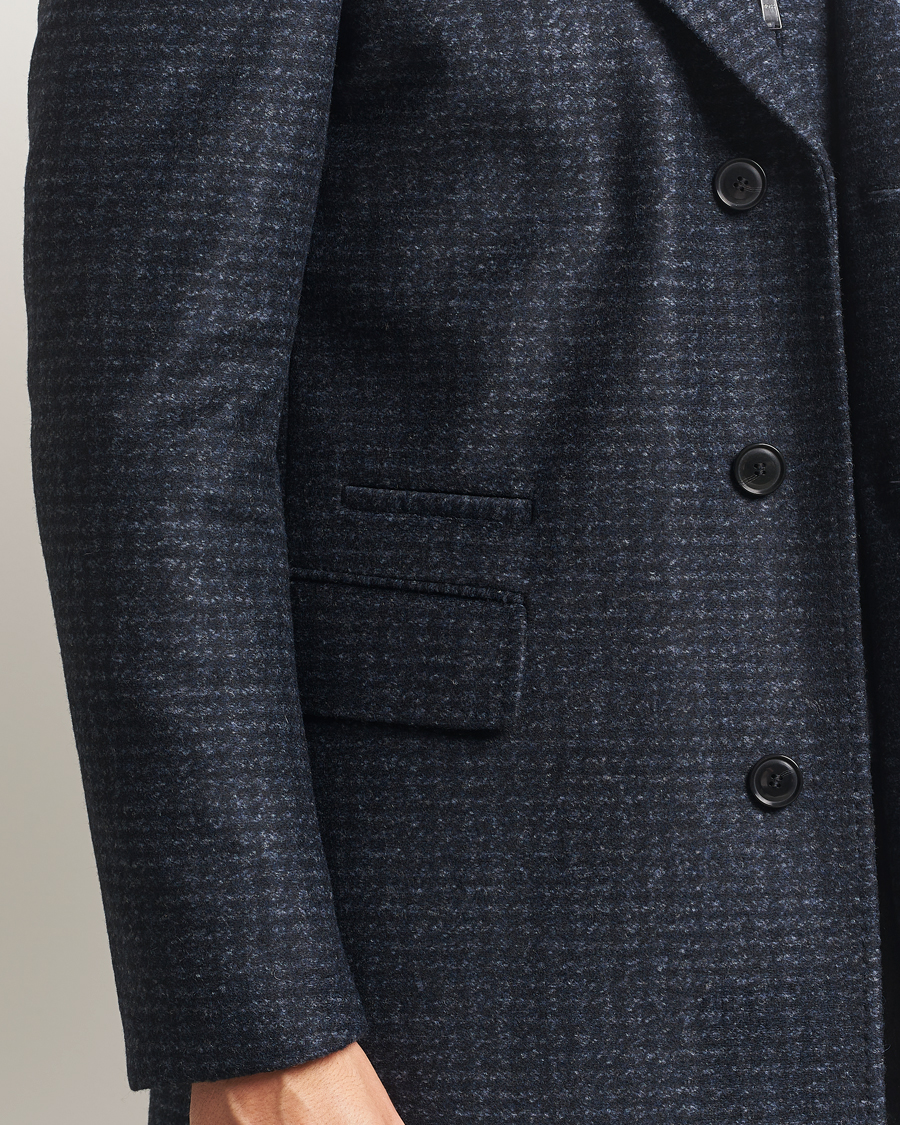 Men | Coats & Jackets | BOSS BLACK | Hyde Wool Bib Coat Dark Blue