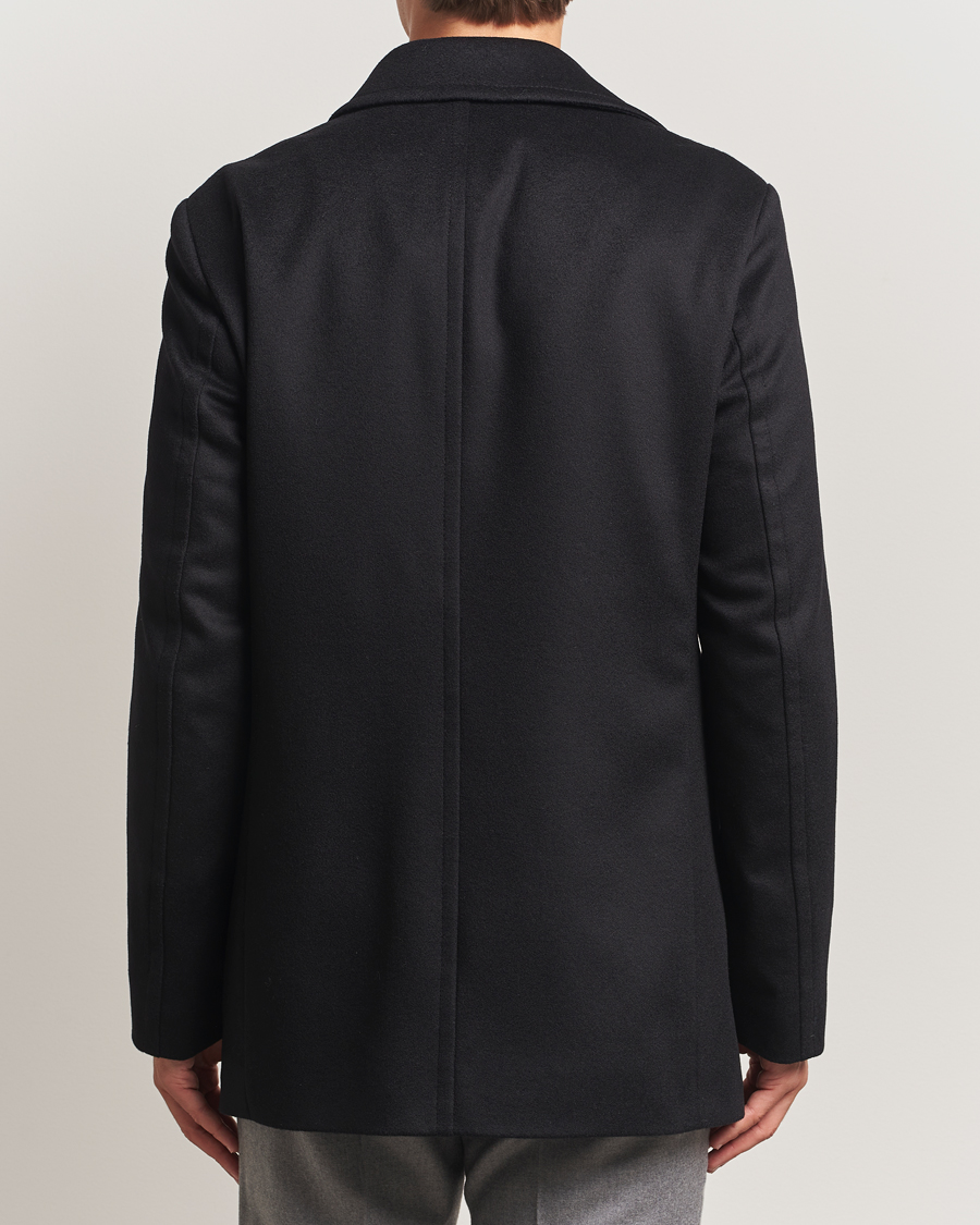 Men | Coats & Jackets | BOSS BLACK | Hyde Wool Peacoat Black