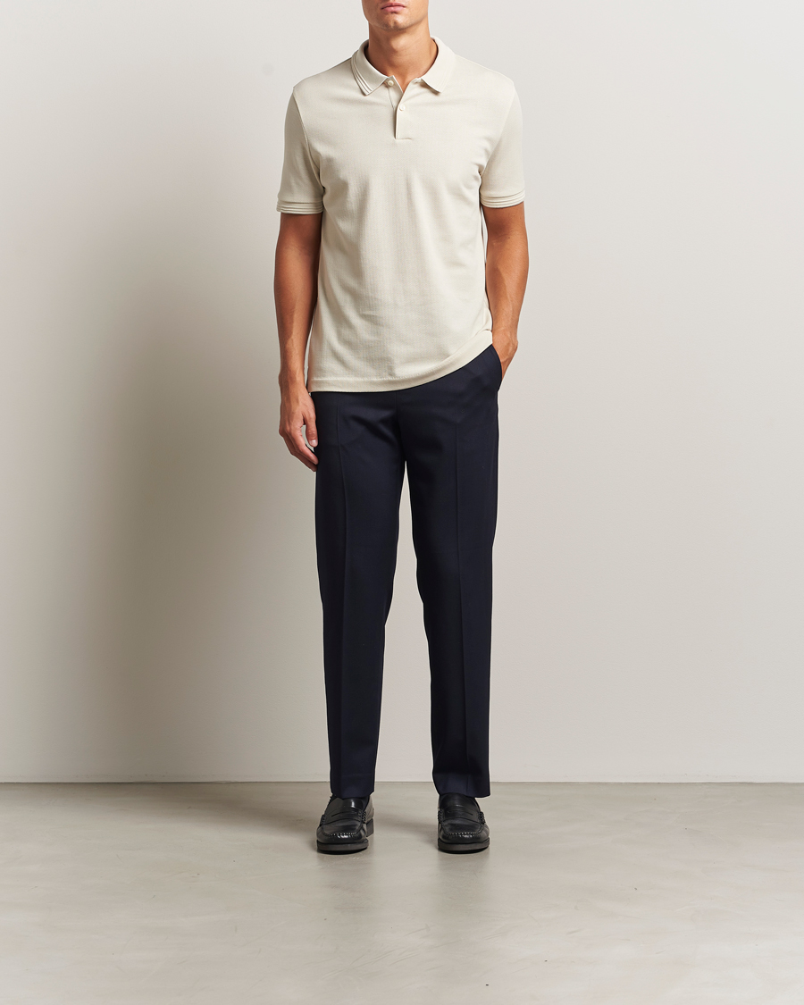 Men | Polo Shirts | BOSS BLACK | Parlay Structured Polo Open White