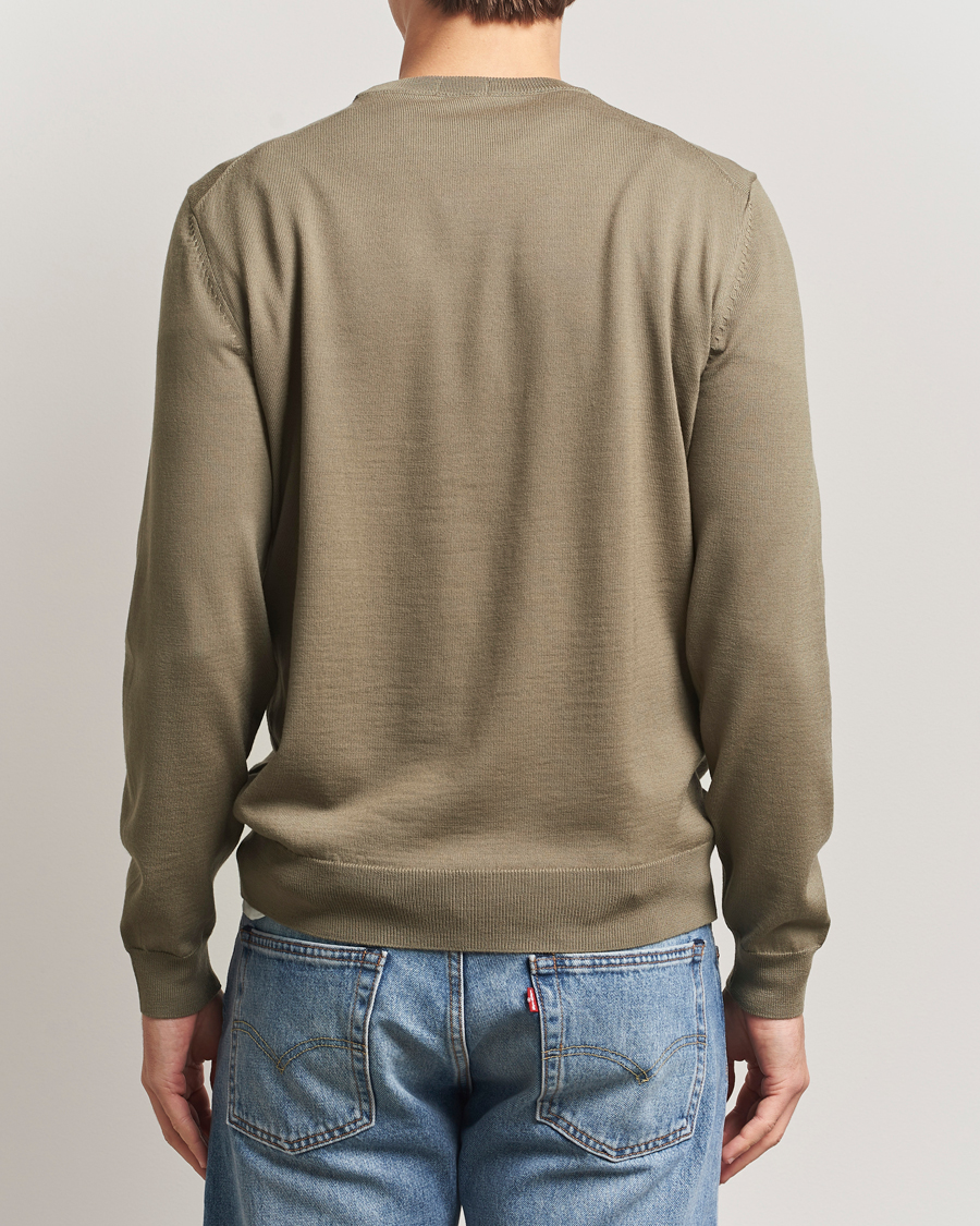 Men | Sweaters & Knitwear | BOSS BLACK | Botto Merino Knitted Pullover Open Brown