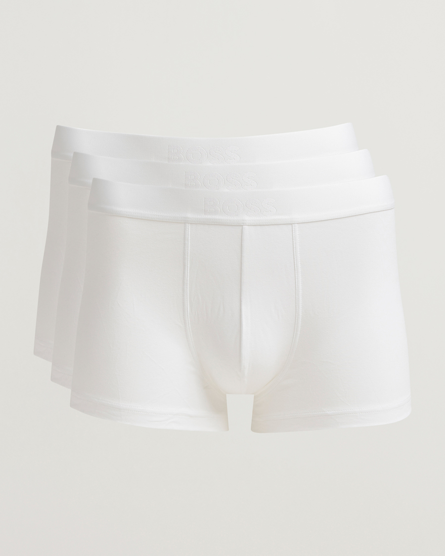 Men | Underwear & Socks | BOSS BLACK | 3-Pack One Trunk Open White