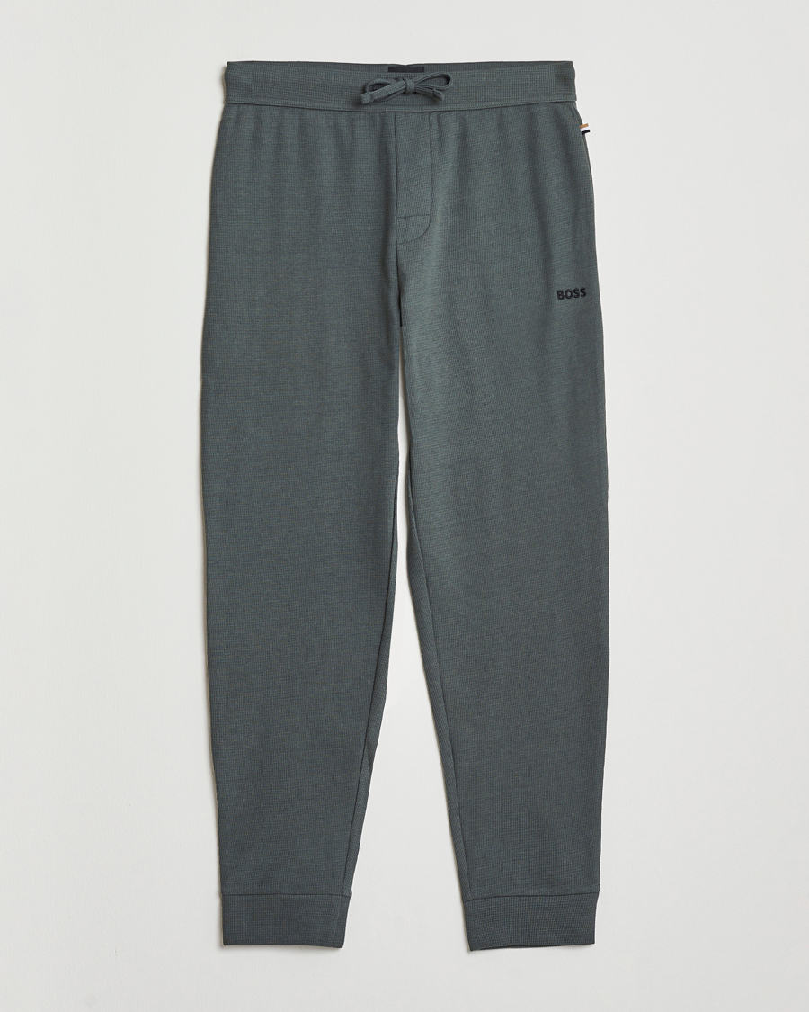 Men | Pyjamas & Robes | BOSS BLACK | Waffle Pyjama Pants Open Green