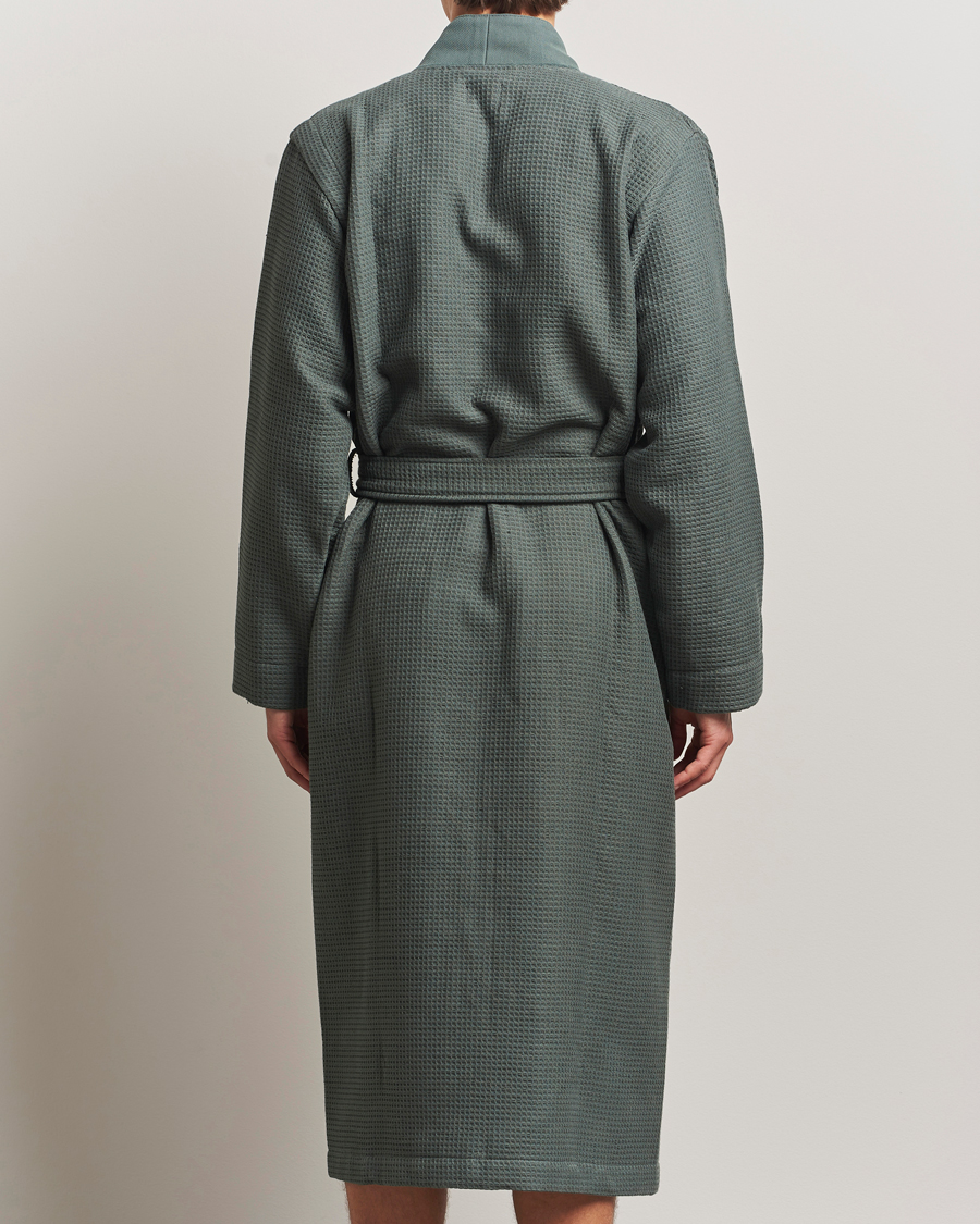 Men | Pyjamas & Robes | BOSS BLACK | Waffle Kimono Open Green