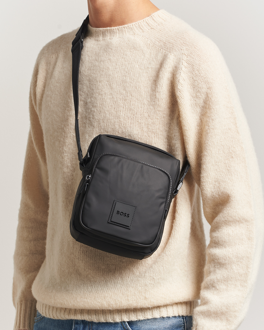 Men | Bags | BOSS BLACK | Oryo Pouch Zip Bag Black