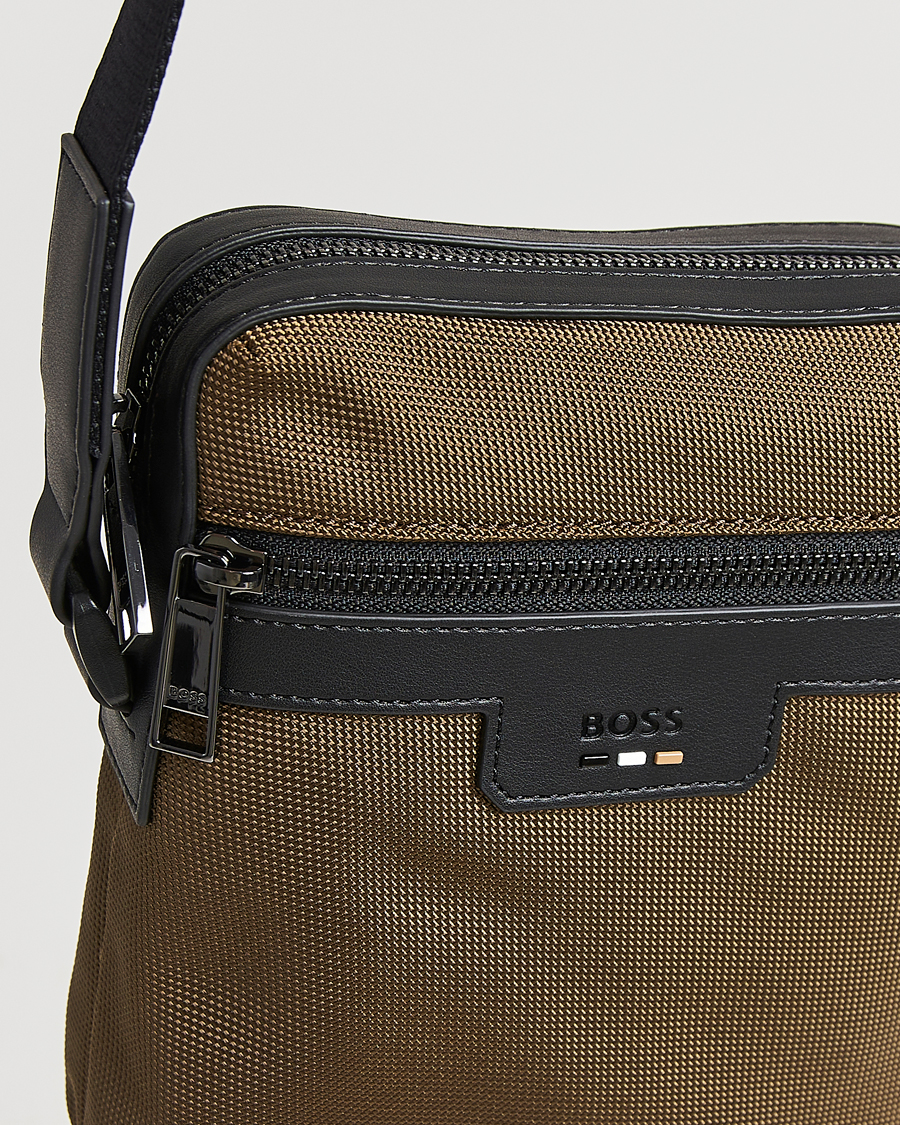 Men | Bags | BOSS BLACK | Ray Pouch Zip Bag Open Green