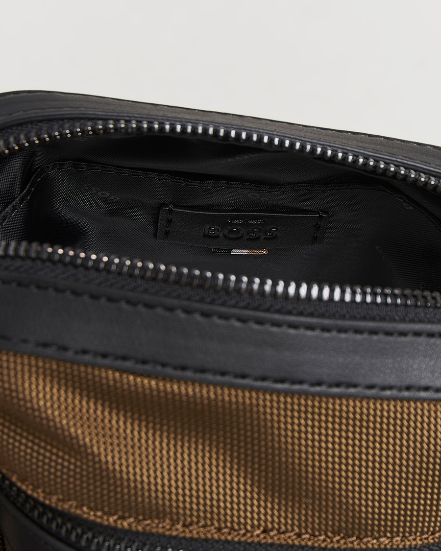 Men | Bags | BOSS BLACK | Ray Pouch Zip Bag Open Green