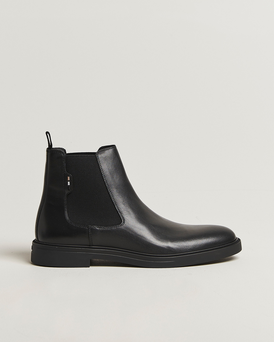 Men | Boots | BOSS BLACK | Calev Leather Chelsea Boot Black