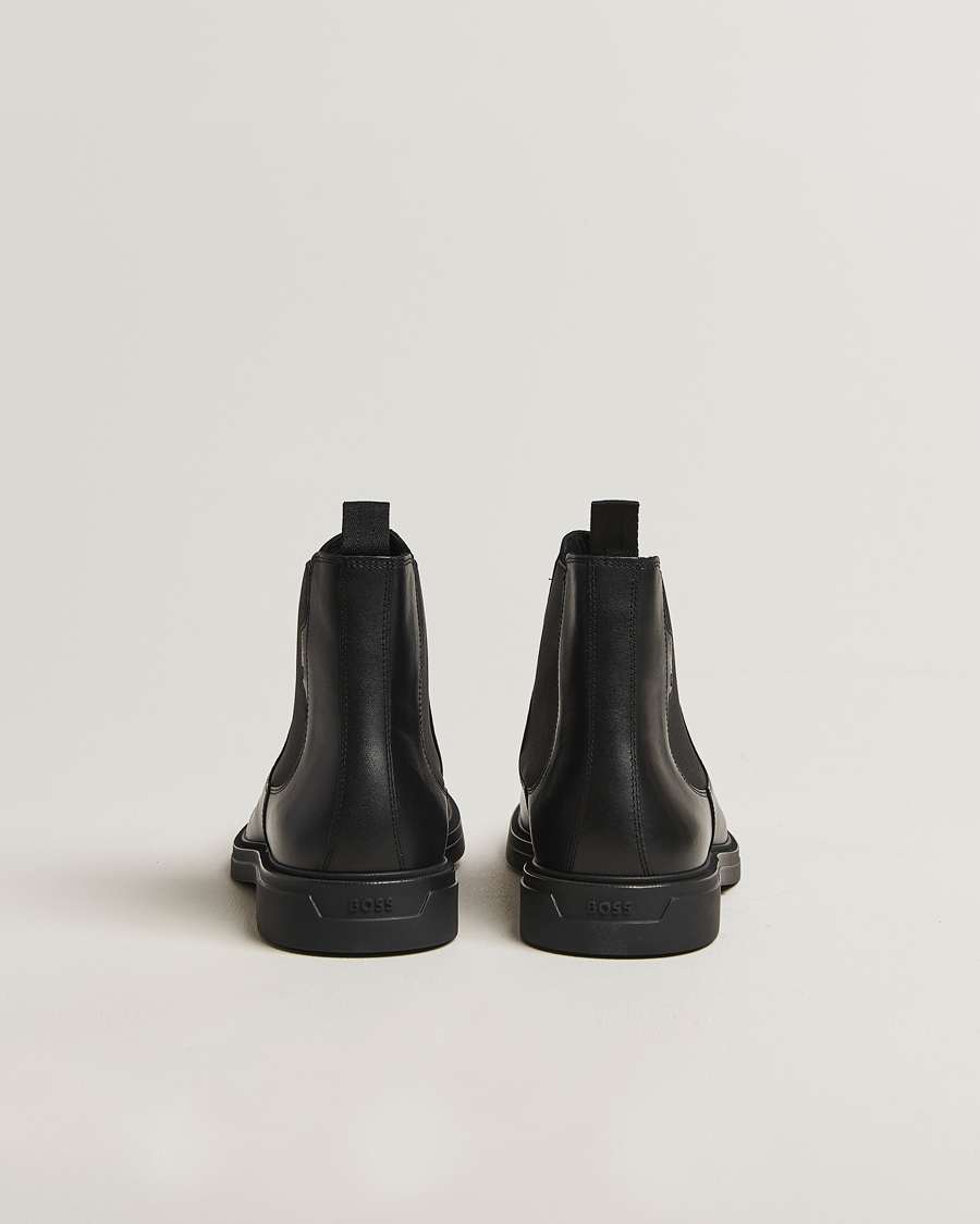 Men | Boots | BOSS BLACK | Calev Leather Chelsea Boot Black