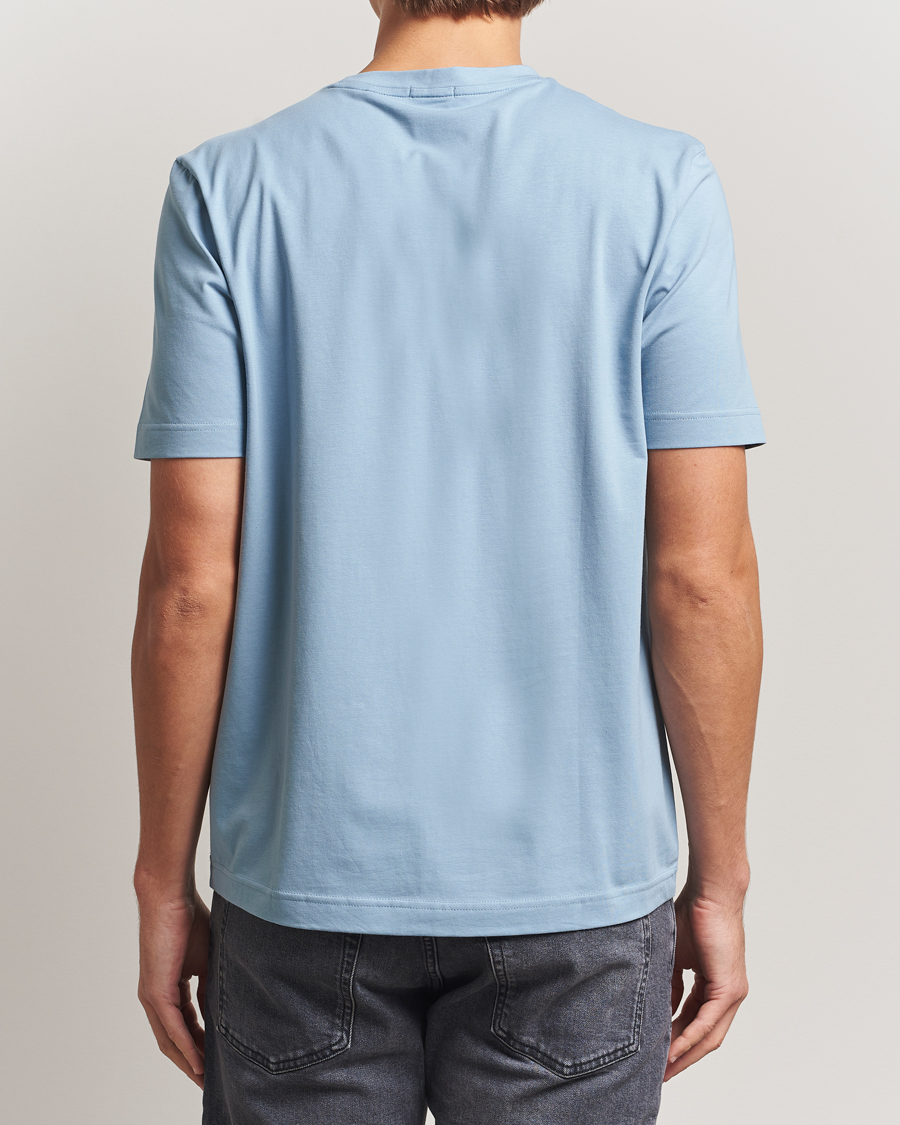 Men | T-Shirts | BOSS ORANGE | Tchup Logo Crew Neck T-Shirt Light Blue