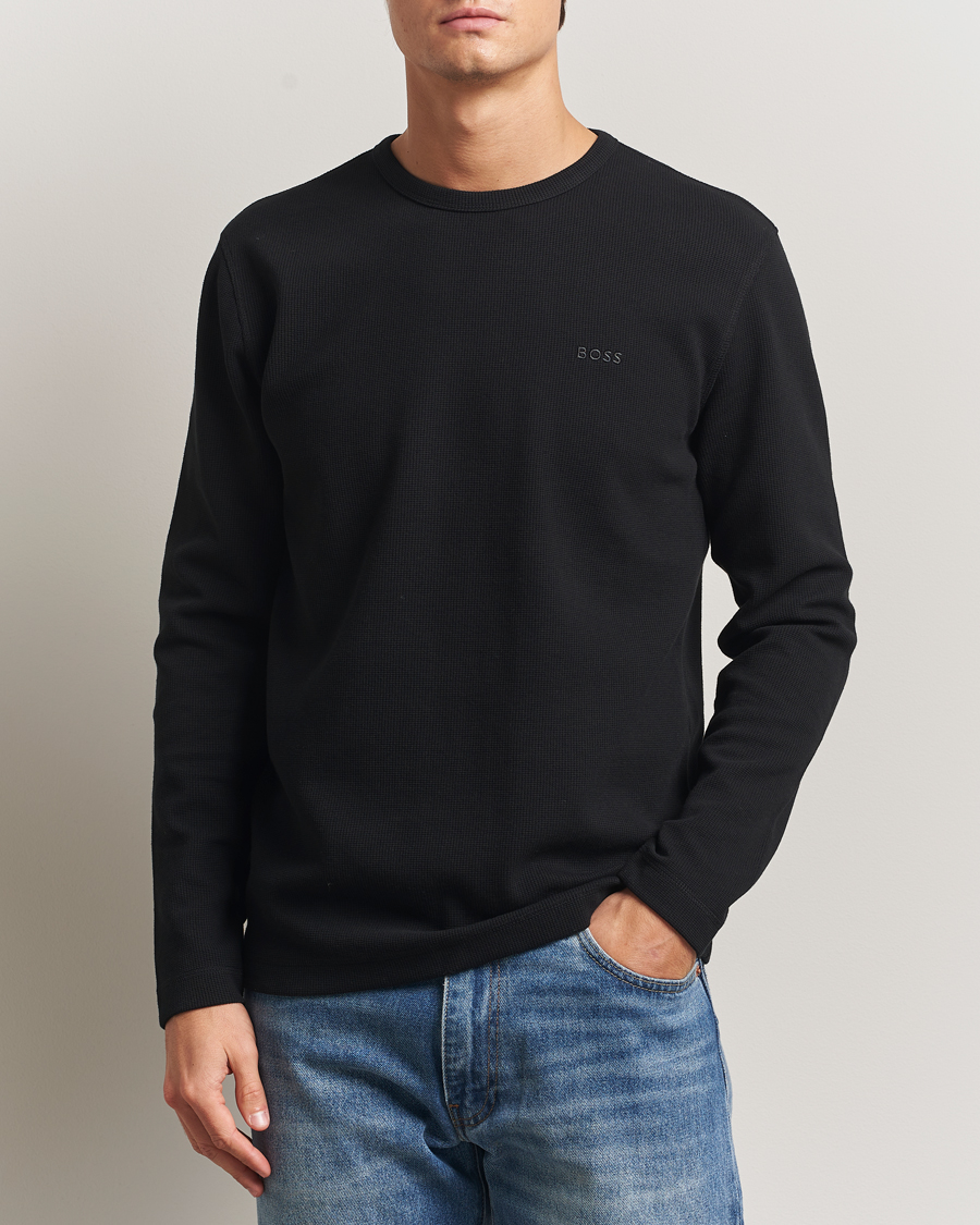 Men | Sweaters & Knitwear | BOSS ORANGE | Tempesto Sweater Black