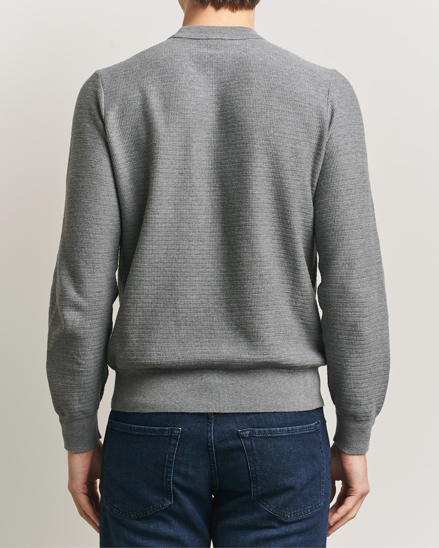Men | Sweaters & Knitwear | BOSS ORANGE | Anion Knitted Sweater Silver