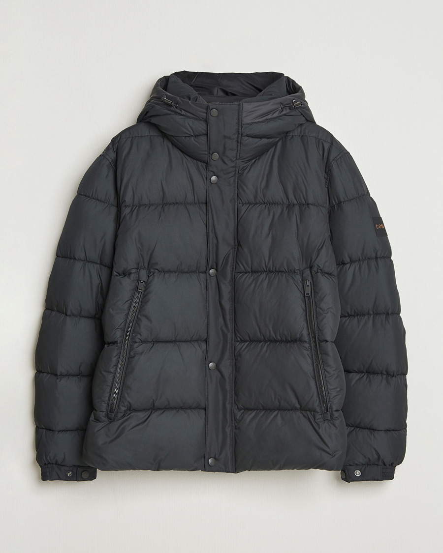 Men | Coats & Jackets | BOSS ORANGE | Omaris Down Hooded Jacket Black