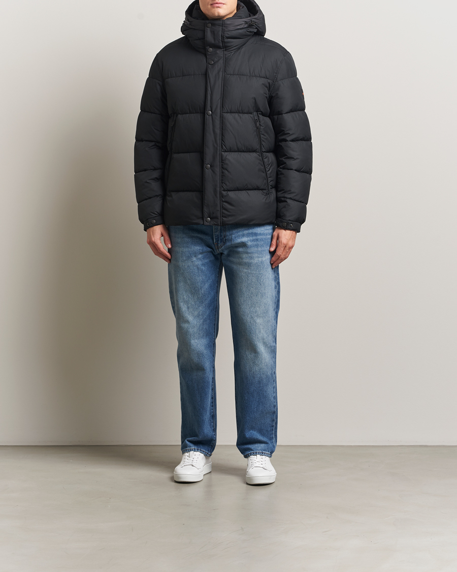 BOSS ORANGE Omaris Down Hooded Jacket Black at CareOfCarl.com