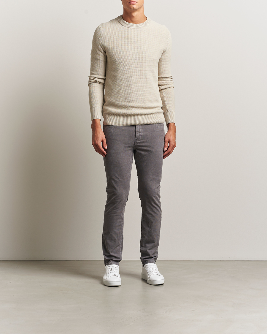 Men | Trousers | BOSS ORANGE | Delaware Corduroy Cotton 5-Pocket Pants Open Grey