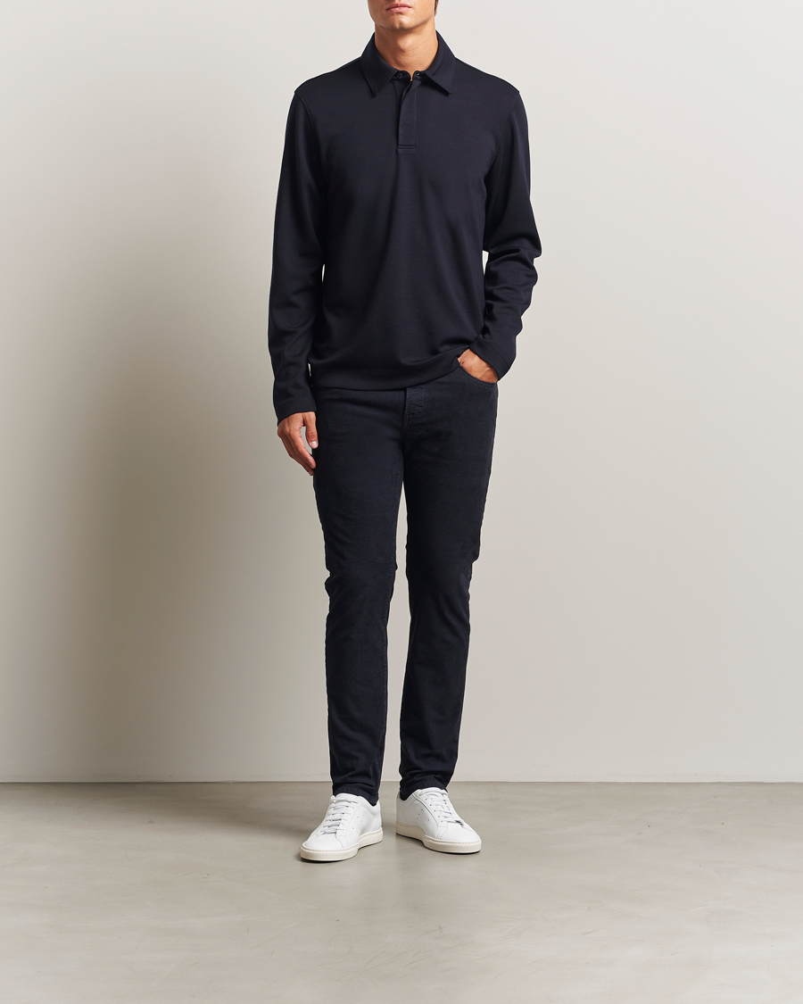 Men | Trousers | BOSS ORANGE | Delaware Corduroy Cotton 5-Pocket Pants Dark Blue