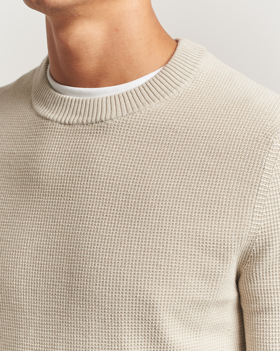 Men | Sweaters & Knitwear | BOSS ORANGE | Klapok Knitted Crew Neck Sweater Light Beige