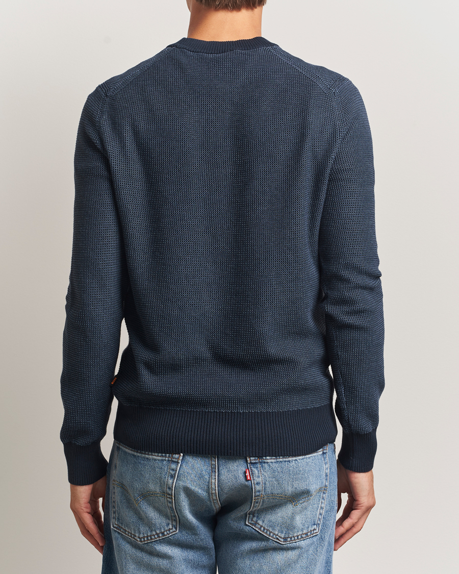 Men | Sweaters & Knitwear | BOSS ORANGE | Klapok Knitted Crew Neck Sweater Dark Blue