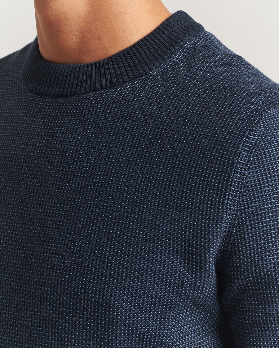 Men | Sweaters & Knitwear | BOSS ORANGE | Klapok Knitted Crew Neck Sweater Dark Blue