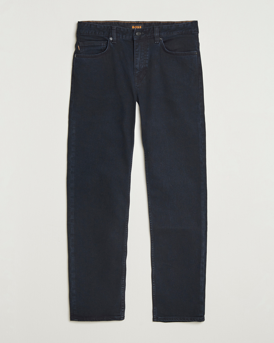 Men | Trousers | BOSS ORANGE | Delaware Slim Fit Jeans Dark Blue