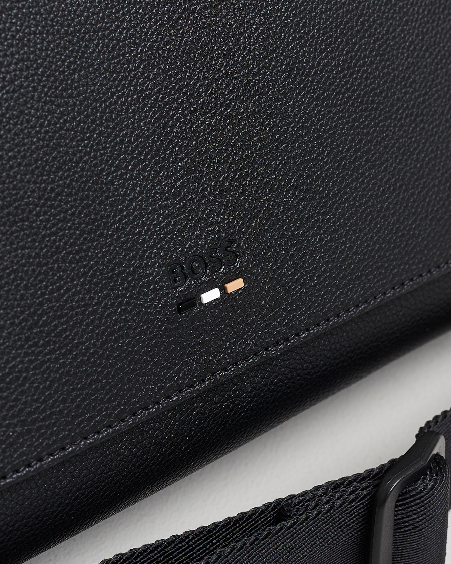 Men | Bags | BOSS BLACK | Ray Flap Messenger Bag Black