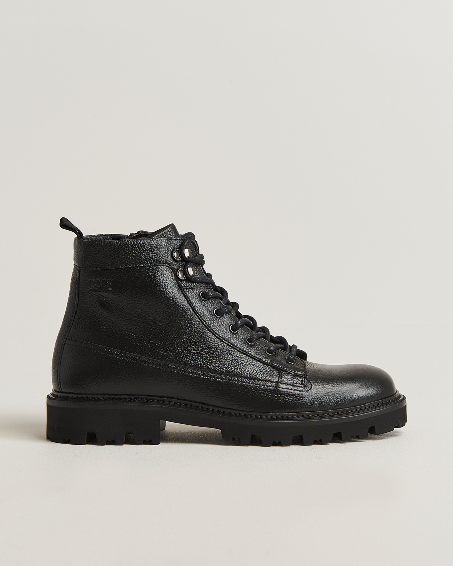 Men | Boots | BOSS BLACK | Julyo Leather Boot Black