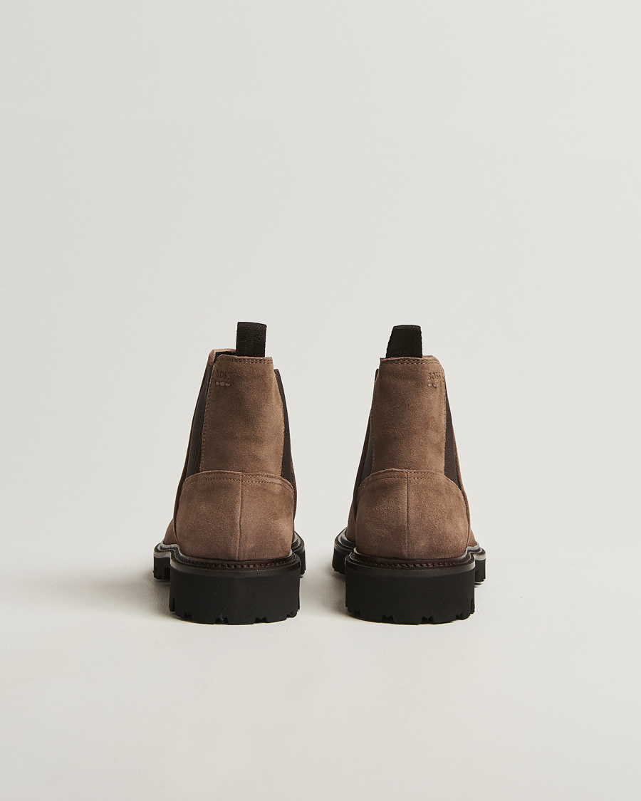 Men | Boots | BOSS BLACK | Julyo Suede Chelsea Boot Medium Beige