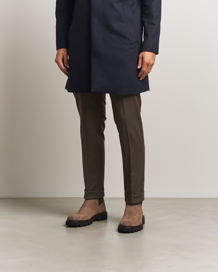 Men | Boots | BOSS BLACK | Julyo Suede Chelsea Boot Medium Beige