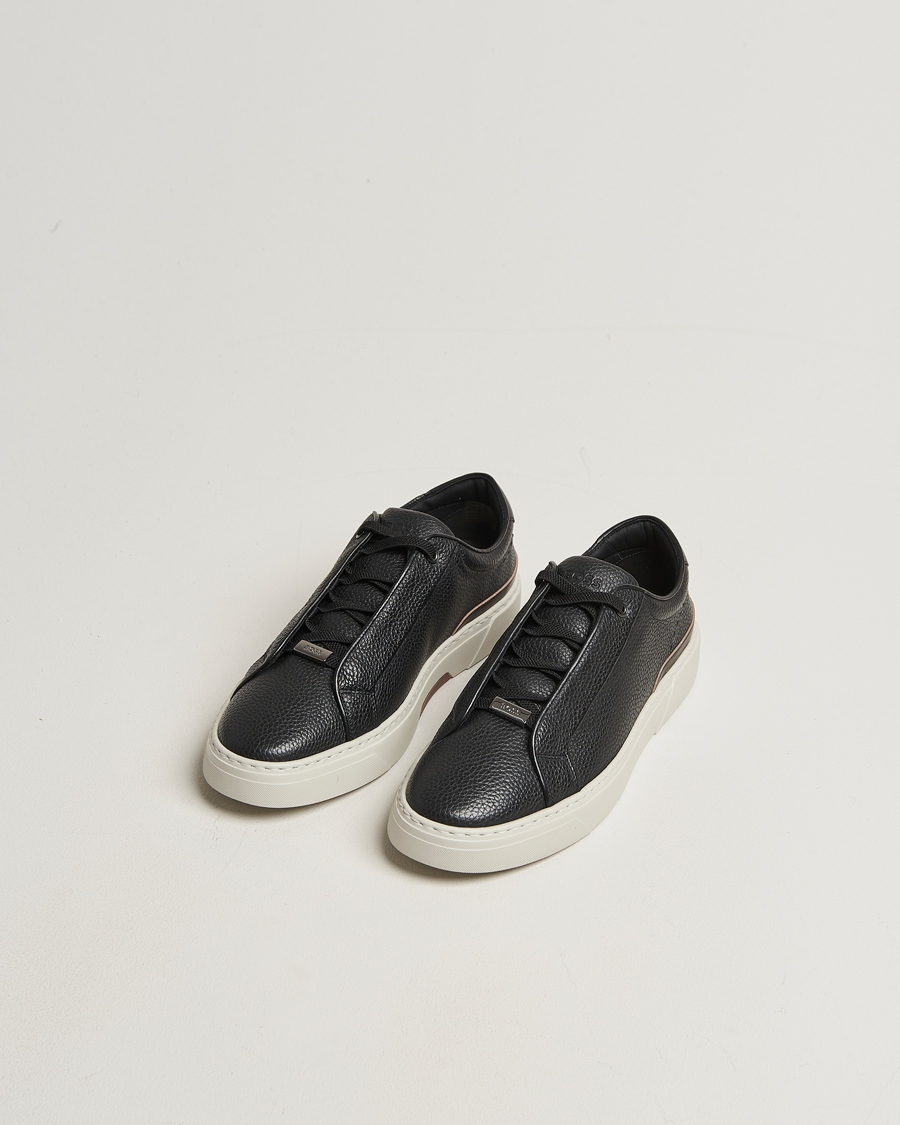 Men | Sneakers | BOSS CAMEL | Gary Leather Sneaker Black