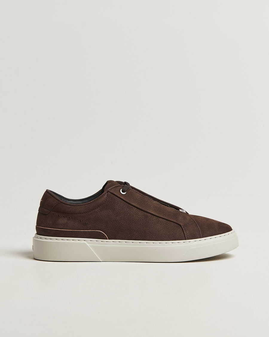 Men | Sneakers | BOSS CAMEL | Gary Nubuck Sneaker Dark Brown