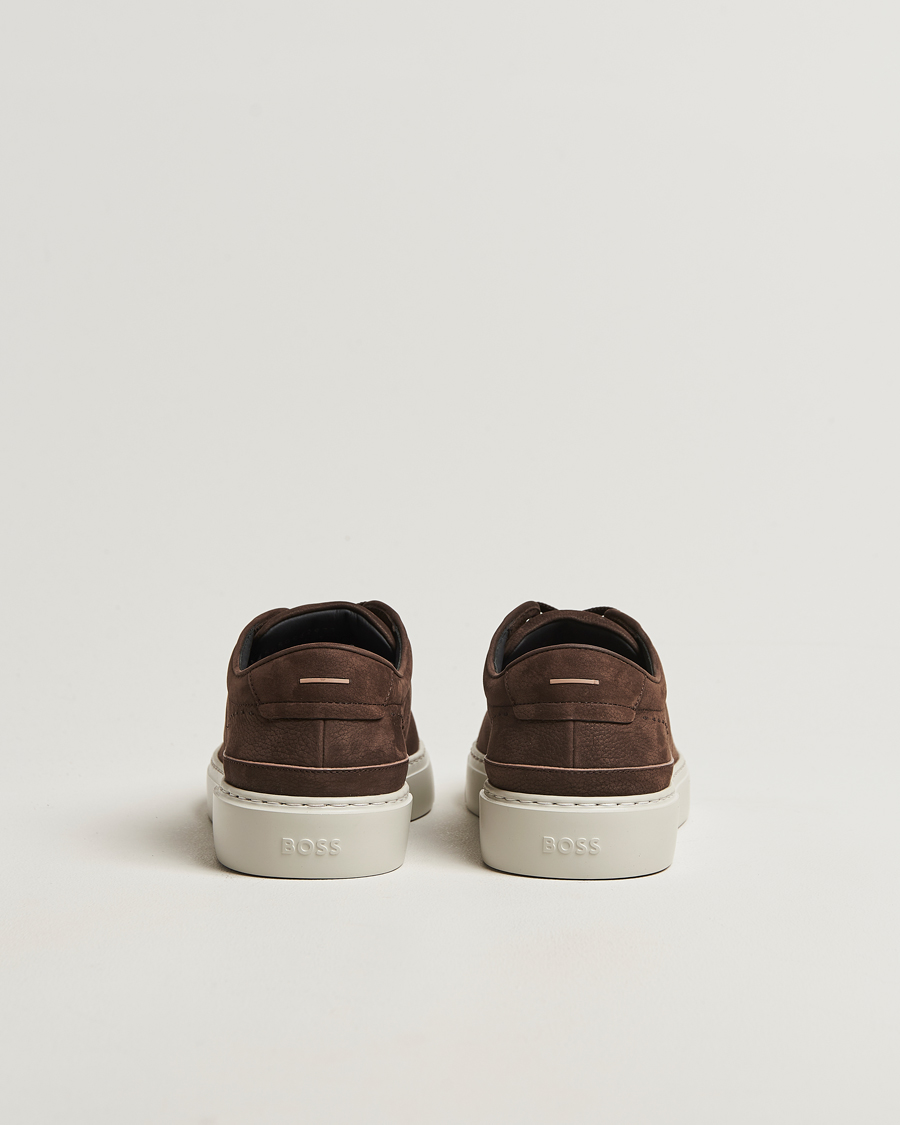 Men | Sneakers | BOSS CAMEL | Gary Nubuck Sneaker Dark Brown