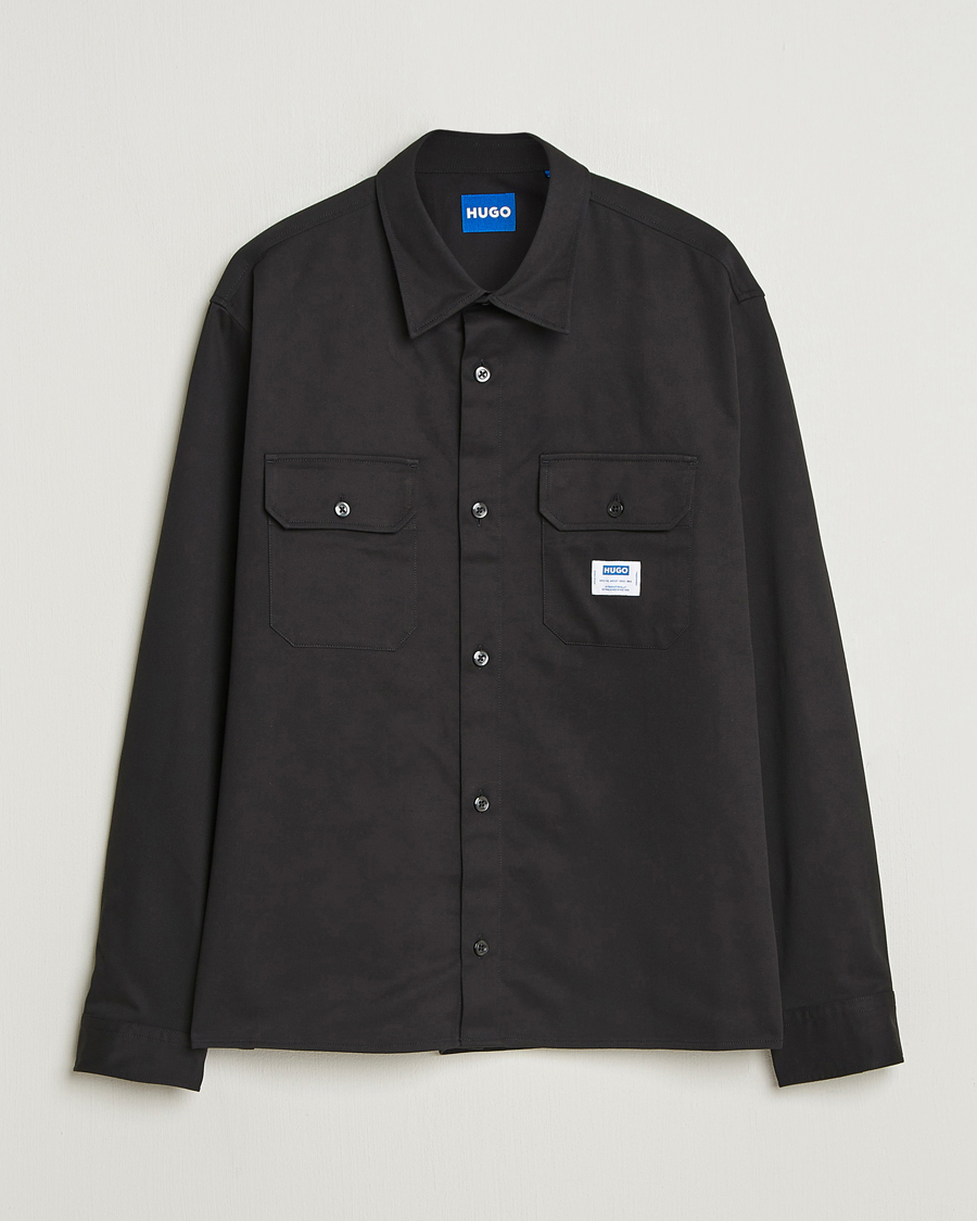 Men | Shirts | HUGO | Ekynone Cotton Shirt Black
