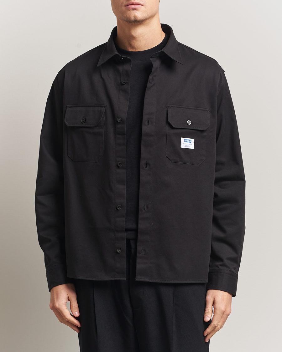 Men | Shirts | HUGO | Ekynone Cotton Shirt Black