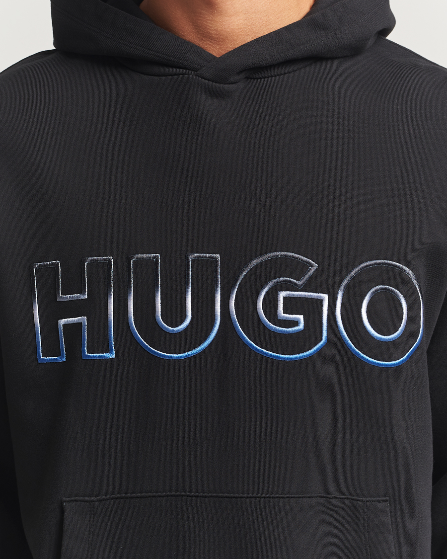 Men | Sweaters & Knitwear | HUGO | Nogudi Logo Hoodie Black