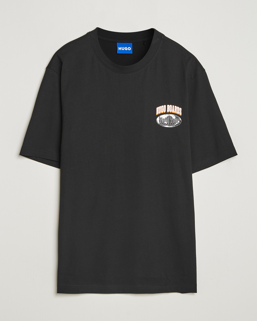 Men | T-Shirts | HUGO | Nartupix Logo T-Shirt Black