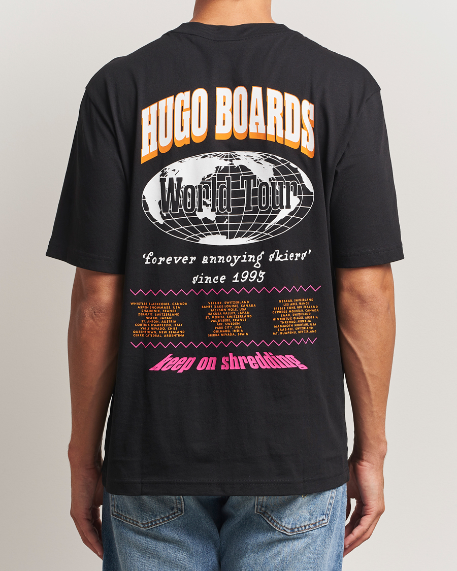 Men | T-Shirts | HUGO | Nartupix Logo T-Shirt Black