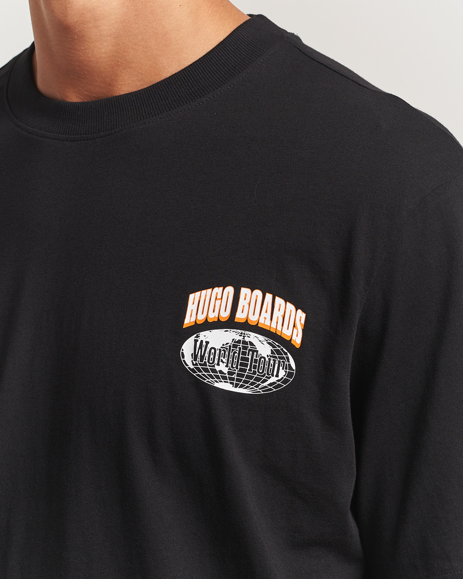 Men | T-Shirts | HUGO | Nartupix Logo T-Shirt Black