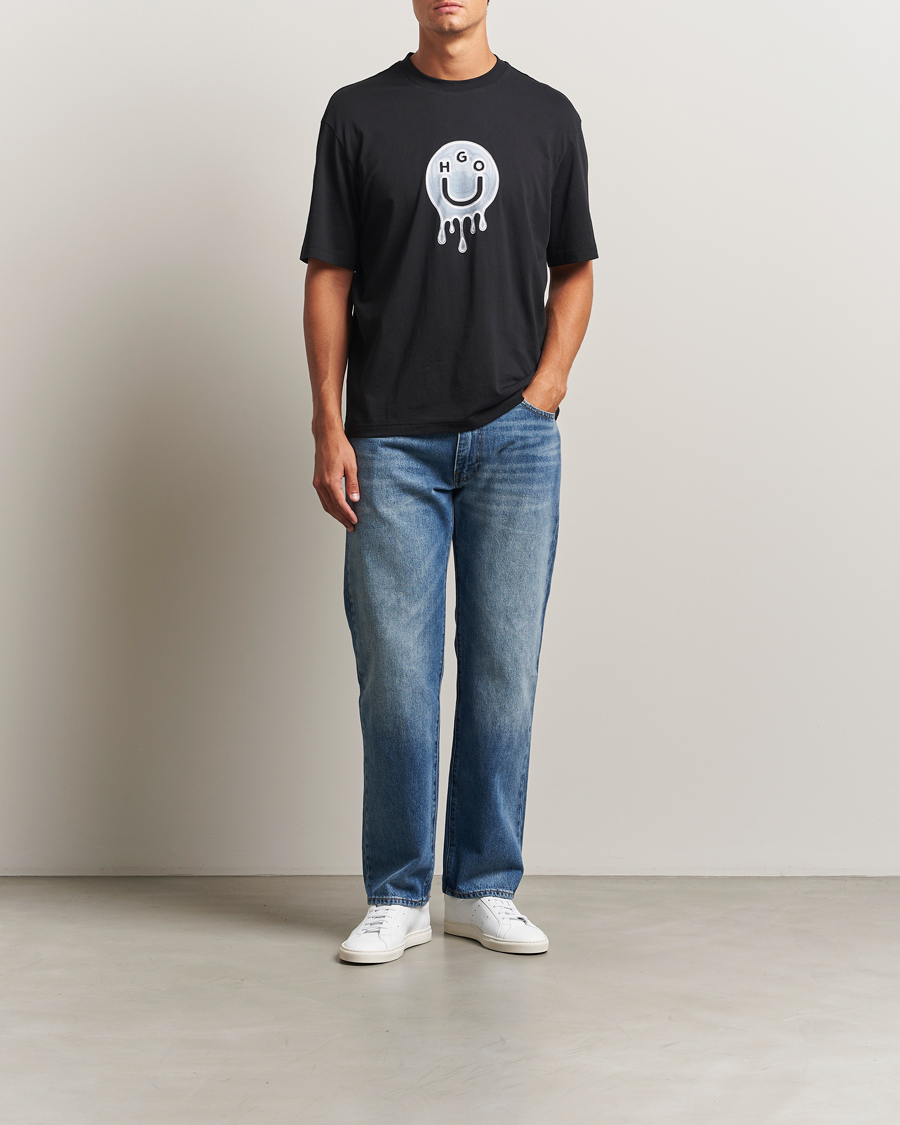 Men | T-Shirts | HUGO | Nedirix Logo T-Shirt Black
