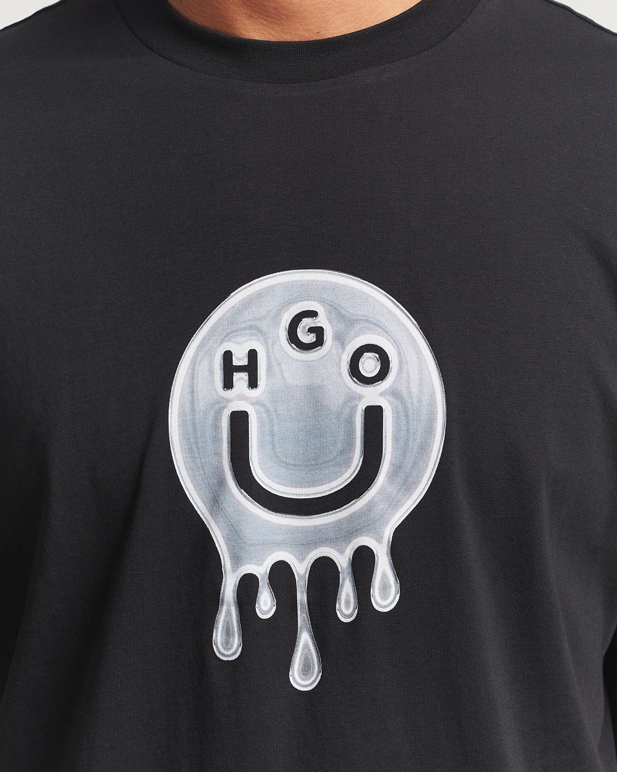 Men | T-Shirts | HUGO | Nedirix Logo T-Shirt Black