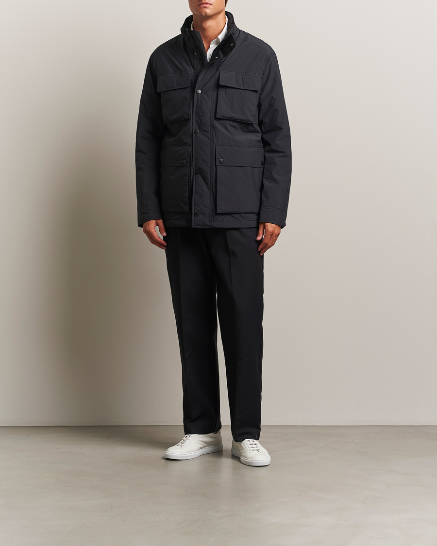 Men | Coats & Jackets | J.Lindeberg | Aiden 2L Padded Field Jacket Black