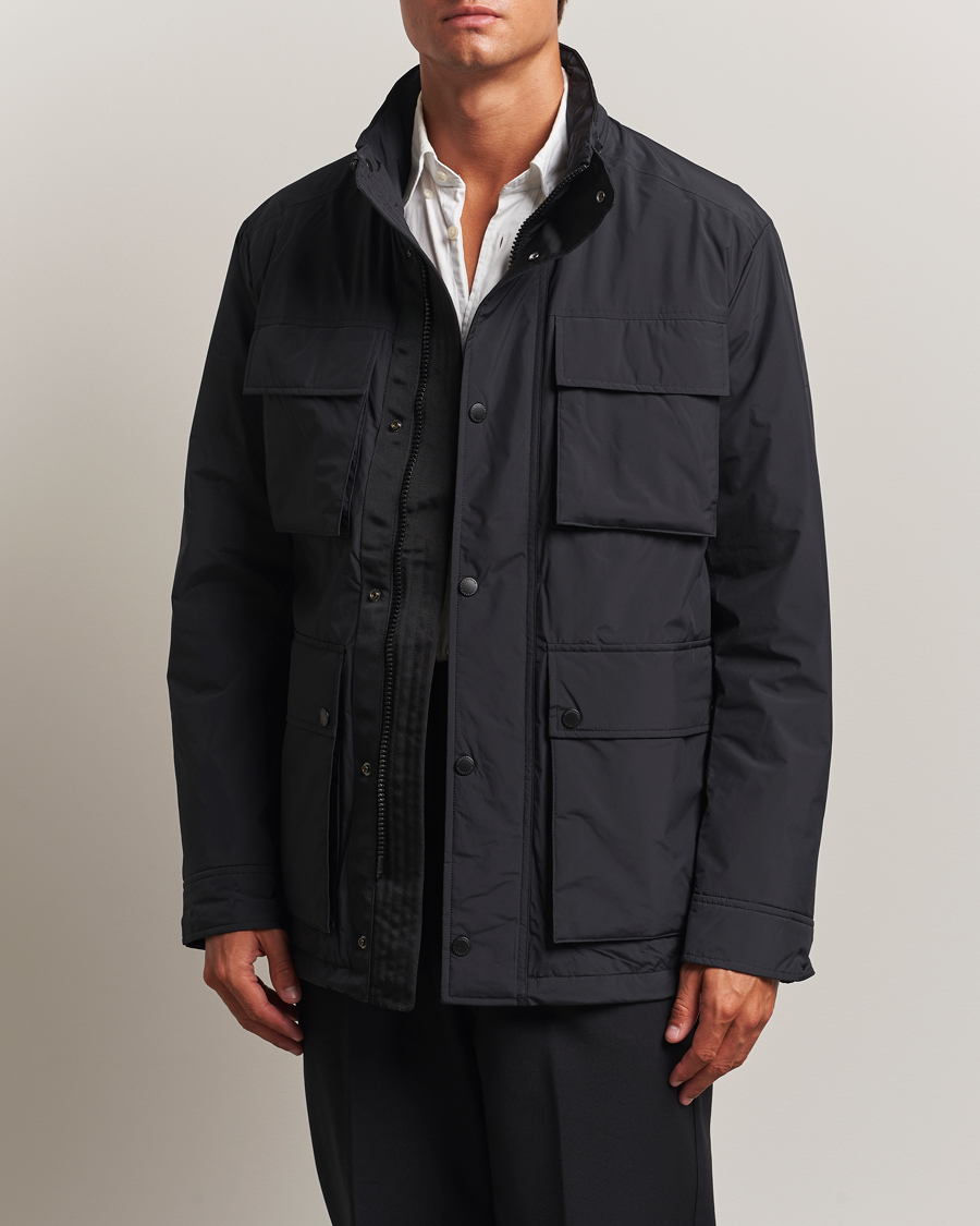 Men | Coats & Jackets | J.Lindeberg | Aiden 2L Padded Field Jacket Black